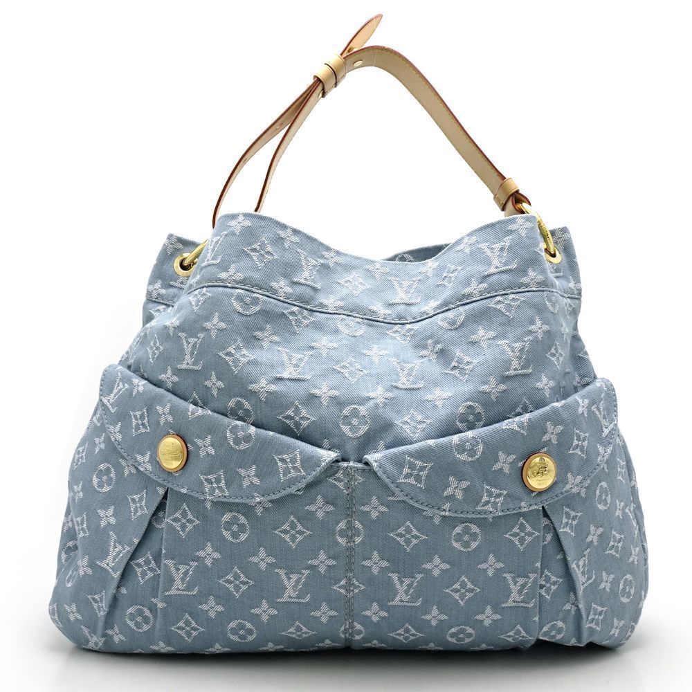 Louis Vuitton Monogram Denim Daily GM Blue Claire ToteBag